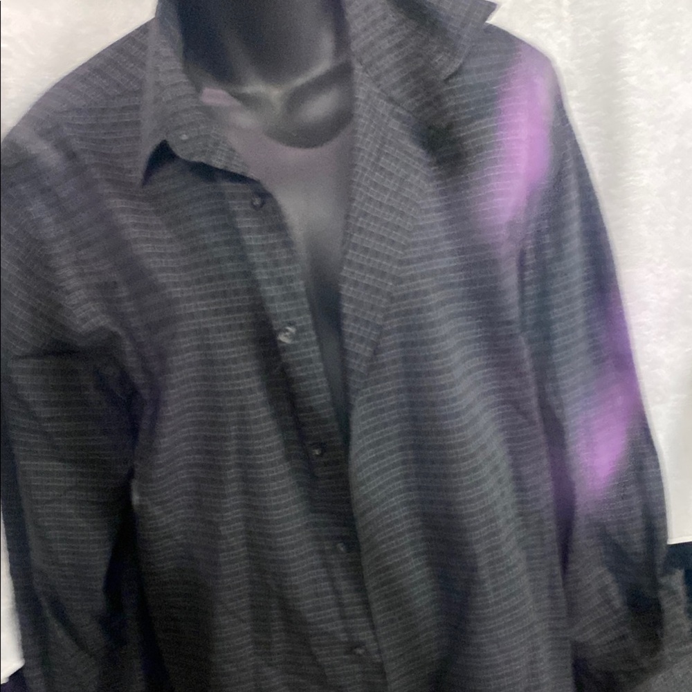 Van Heusen Stylish Black Button-Up Shirt
